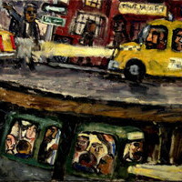 Over Under, NYC, oil on canvas, sold